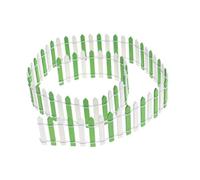 GARIOUANS Mini Clôture Bois Miniature Double Teinte Vert et Blanc Décor Micro Paysage DIY pour Jardin Féerique Maison de Poupée Décorations de Cour et Terrarium