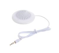 GARIOUANS Mini Enceinte Oreiller Portable Haut Parleur Latéral Compact pour Musique Au Lit Compatible DVD Portable Petit Haut Parleur USB Blanc