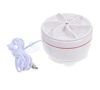 GARIOUANS Mini Machine à Laver Portable à Turbine en Pp, Laveuse à Ondes Sonores Compacte Blanche, Nettoyage des Sous-vêtements et Chaussettes, pour Voyage et Appartement, Faible