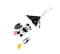 GARIOUANS Mobile pour Poussette Garçon Fille Doux Suspendu Éducatif Noir et Blanc Cloche Éveil Sensorielle pour Lit et Poussette Stimule Lattention Toucher Adapté Né