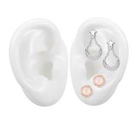 GARIOUANS Modèle Oreille Silicone Souple Réaliste pour Boucles Doreilles Simulation Structure Interne et Externe et Tactile Adapté à Lexposition des Clous Doreilles