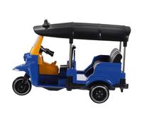 GARIOUANS Modèle Tricycle Vintage Alliage Bleu Décoration de Tablette Ornement Rétro pour Bureau et Maison