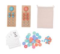 GARIOUANS Montessori Bois pour Compter et Calculer Cadre Arithmétique Coloré et Portable pour Apprentissage Précoce des Mathématiques à et Classe