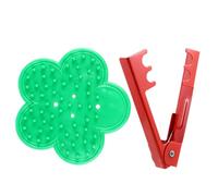 GARIOUANS Outil D'effeuillage pour Rosiers Rouge 2 Pinces à Épines, Accessoire Jardinage Main pour Bouquet DIY, en Métal Résistant Ressort Pratique