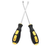 GARIOUANS Outil D'extraction D'ongles Et Agrafes 6 Pouces En Acier Galvanisé Résistant Double Pointe Fine Pour Charpentier Et Tapissier, Lot De 2, Outil Manuel Polyvalent Pour Déco Intérieure