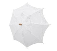 GARIOUANS Parasol Dentelle Blanche pour Photographie Accessoire Vintage Mariée et Danse Garçon Fille Décor Brodé Délicat Élégant et pour Séances Photo