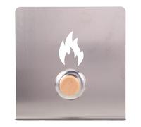 GARIOUANS Pare-Éclaboussures en Acier Inoxydable 20 X 20 CM pour Poêle à Bois, Pare-Vent Résistant au Vent, Plaque Déflecteur de Cheminée Compatible, Protection Cuisson Intérieure et Camping