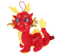 GARIOUANS Peluche Dragon Mascotte du Nouvel an Chinois 24 CM Décoratif en Peluche Style Chinois Poupée Dragon de Bureau Présent Festif pour Famille et Amis