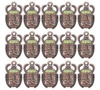 GARIOUANS Pendentifs Égyptiens Scarabée Soi-même 20 Pièces Alliage Vert Vintage Breloques Bijoux Artisanat Présent Anniversaire Noël Fête
