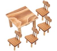 GARIOUANS Petits Meubles Miniatures Bois Rétro Décoration Traditionnelle Chinoise Mobilier de Maison de Poupée Éducatif