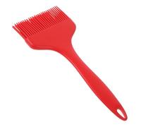 GARIOUANS Pinceau à Badigeonner Large Silicone Résistant Chaleur pour Barbecue et Pâtisserie Brosse Cuisine Multi-Usage pour Huile Sauce et Marinade Facile à Nettoyer Rouge