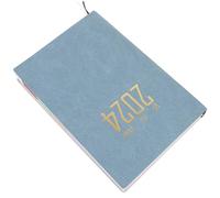 GARIOUANS Planificateur Hebdomadaire Cahier de Travail et avec Index Calendrier Pratique Couverture Rigide Bleu Denim pour Homeschooling et Organisation