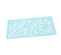 GARIOUANS Pochoir Sérigraphie Réutilisable Soie pour Argile Polymère Modèle Floral Outil Diy Pratique pour Artisanat Pâte Polymère
