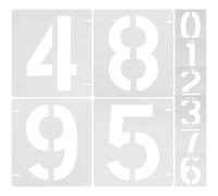 GARIOUANS Pochoirs Numériques en Plastique Réutilisables 10 Feuilles 12 X 10,2 Cm pour Peinture par Numéros, Pochoirs de Dessin pour Garçon et Filles et Modèles à Peindre Diy, Décoration