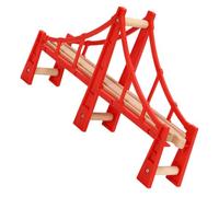GARIOUANS Pont de Train Remplacement pour Voie Ferrée Pont Suspendu Rouge Accessoire de Modèle pour Construction Flexible et Puzzle Éducatif