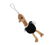 GARIOUANS Porte-Clés Animaux en Peluche Forme Autruche, Breloque Duveteuse Mignonne pour Paquet à Dos et Clés, Accessoire Adorable