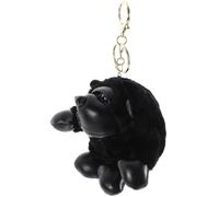 GARIOUANS Porte-clés Gorille en Peluche Noir, Accessoire Décoratif pour Paquet à Dos, Pendentif Rembourré 1 Pièce, Présent Original pour Clés et Paquet, Décoration Ludique et Pratique