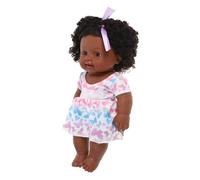 GARIOUANS Poupée Reborn Fille Réaliste Afro-américaine Doux et Portable pour Garçon Fille Cadeau pour Filles