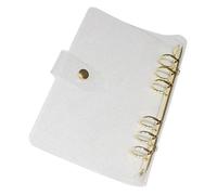 GARIOUANS Protège-cahier Transparent PVC Rechargeable avec Bouton Métallique Pochette Organiseur Léger Antidérapant pour Carnet de Voyage et Bureau