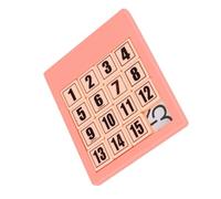 GARIOUANS Puzzle Coulissant de Chiffres Éducatif pour Garçon et Filles, Taille Unique, en Plastique Sécurisé Rose, Jeu Pédagogique D’éveil aux Nombres, Développement Cognitif et Motricité