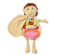 GARIOUANS Puzzle Éducatif Peluche Organes Humains pour Garçon Fille Pédagogique Doux Développement Intellectuel Préscolaire Aide Reconnaissance et Motricité Fine