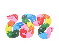 GARIOUANS Puzzle en Bois Serpent 3D Éducatif pour Garçon et Filles, Blocs ABC Colorés et Puzzles Lettres Alphabet, Jeu D'association et Éveil Stem, Préscolaire pour Apprentissage Ludique