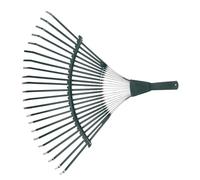 GARIOUANS Râteau à Feuilles en Acier Inoxydable 22 Dents Vert, Outil De Jardinage Multifonction pour Pelouse Et Culture De Fleurs, Ramassage Feuilles Mortes, Outil Robuste pour Jardin