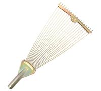 GARIOUANS Râteau à Feuilles sans Manche Pliable en Acier à Haute Teneur en Carbone Outil Multifonctionnel de Jardinage pour Ramasser Feuilles Mortes et Ameublir la Terre Râteau de Jardin