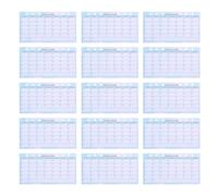 GARIOUANS Recharges Pour Agenda Mensuel A6 14 Feuilles Recharges Pour Classeur A6 À 6 Anneaux Papier Pour Agenda Budgétaire Classeur À 6 Anneaux Pages De