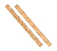 GARIOUANS Règle de Couture en Bois 33 Cm Lot de 2 Double Face Graduation Précise pour Vêtements Outils Couture et Patchwork Portables pour Apprentissage et Usage Professionnel
