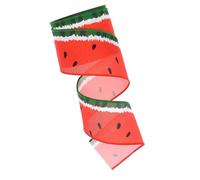 GARIOUANS Ruban Décoratif Motif Pastèque Yards Ruban Satin DIY pour Fleurs Rideaux et Décoration
