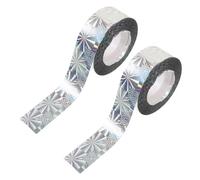 GARIOUANS Ruban Réfléchissant Anti-Oiseaux Extérieur 2 Pcs 2,5 Cm x 80 m pour Jardin Et Balcon, Bandes Double Face en Pet Effaroucheur Oiseaux, Protection Écologique des Cultures Et Espaces Verts