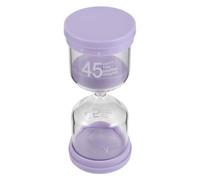 GARIOUANS Sablier pour Sauna 45 en Verre Étanche, Minuterie de Bain Violet Pastel, Résistant la Chaleur L’humidité, Accessoire de Spa, Minuterie Précise pour Salle de Bain