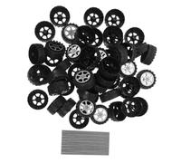 GARIOUANS Set de Roues et Axes Plastique pour Voiture Kit DIY pour Bricolage Modèles Miniatures Accessoires Adaptés Aux Garçon Fille Garçon Fille Remplacement pour Petites Voitures et