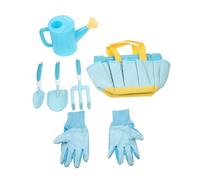 GARIOUANS Set Outils de Jardinage pour Garçon Fille Pelle et Râteau Plastique Poignée Ergonomique Antidérapante Kit Éducatif pour Garçons et Filles Six pour Plantation et Jardinage Ludique