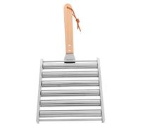GARIOUANS Support à Hot-Dogs Acier Inoxydable pour Barbecue Extérieur Cuisson Uniforme et Design Élégant Accessoire de Grillage Pratique pour Saucisses et Hot Dogs