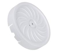 GARIOUANS Support à roulettes pour Pot de Fleurs 26 Cm de Large, Plateau de Drainage Amovible avec Bac Récupérateur d'eau, Soucoupe Ronde Mobile en Plastique Blanc Nordique, pour Jardin