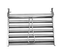 GARIOUANS Support à Saucisses Acier Inoxydable Portable Grill Barbecue Extérieur Rack Robuste pour Saucisses Maïs et Jambon Facile à Transporter et Nettoyer
