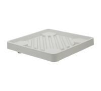 GARIOUANS Support Carré Mobile pour Plantes avec roulettes Plateau Robuste pour Pots Extérieurs Base Ventilée Plastique Facile à Déplacer Adapté Sols Divers Beige