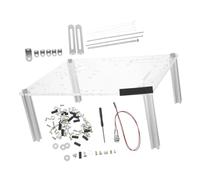 GARIOUANS Support de Carte Mère Transparent pour Boîtier Ordinateur Cadre Ouvert Châssis Stable Compatible Mini et Moyen Format Support de Boîtier pour Montage et Maintenance Facile