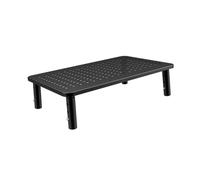 GARIOUANS Support Moniteur Réglable Hauteur Perforé pour Ordinateur Rehausseur Écran Ventilé Ergonomique pour Bureau et Maison