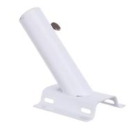 GARIOUANS Support Mural Incliné pour Mât de Drapeau Extérieur, Base Métallique Intégrée Diamètre 2,5 Cm, Fixation Latérale Robuste Antirouille, pour Jardin et Publicité Extérieure