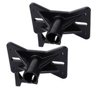 GARIOUANS Support pour Enceinte avec Plateau Plastique Noir Pied Trépied Robuste pour et Studios Lot de Supports de Montage Fiables pour Haut Parleur