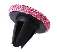 GARIOUANS Support Téléphone Voiture Magnétique à Fixation par Ventilation Rotation Stable Décor Strass Rose Compatible GPS et Smartphones Maintien Sécurisé sur Routes Accidentées