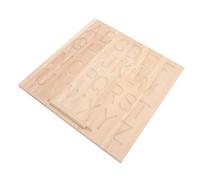 GARIOUANS Tableau de Traçage Alphabet Bois Double Face Lettres Capitales et Script Planche Montessori Éducative pour Tout-Petits avec Stylet Bois
