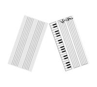 GARIOUANS Tableau Magnétique à Cinq Lignes pour Notes de Musique 2pcs en Caoutchouc Réutilisable Facile à Installer pour Apprentissage du Piano et Leçons de Musique