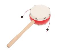 GARIOUANS Tambourin En Bois Traditionnel Pour Bébé - à Main En Peau De Mouton Naturelle - Sensoriel Pour Tout-petit - Anneau De Dentition Apaisant - Développement Motricité Fine - -né