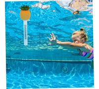 GARIOUANS Thermomètre Piscine Flottant Plastique Pratique Lecture Rapide et Précise Design Ananas Décoratif et Compact pour Piscine Spa et Étang