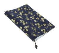GARIOUANS Tissu Ajustable Bleu Marine avec Motif Housse Multi-usage Anti-rayures pour Cahiers et Manchette Protectrice Pratique et Réutilisable