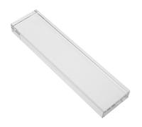 GARIOUANS Transparent Glass Calligraphy Paperweight Long Bar For Office Desk Elegant Decorative Paper Holder Polished Weight For Calligraphy Practice And Art Display